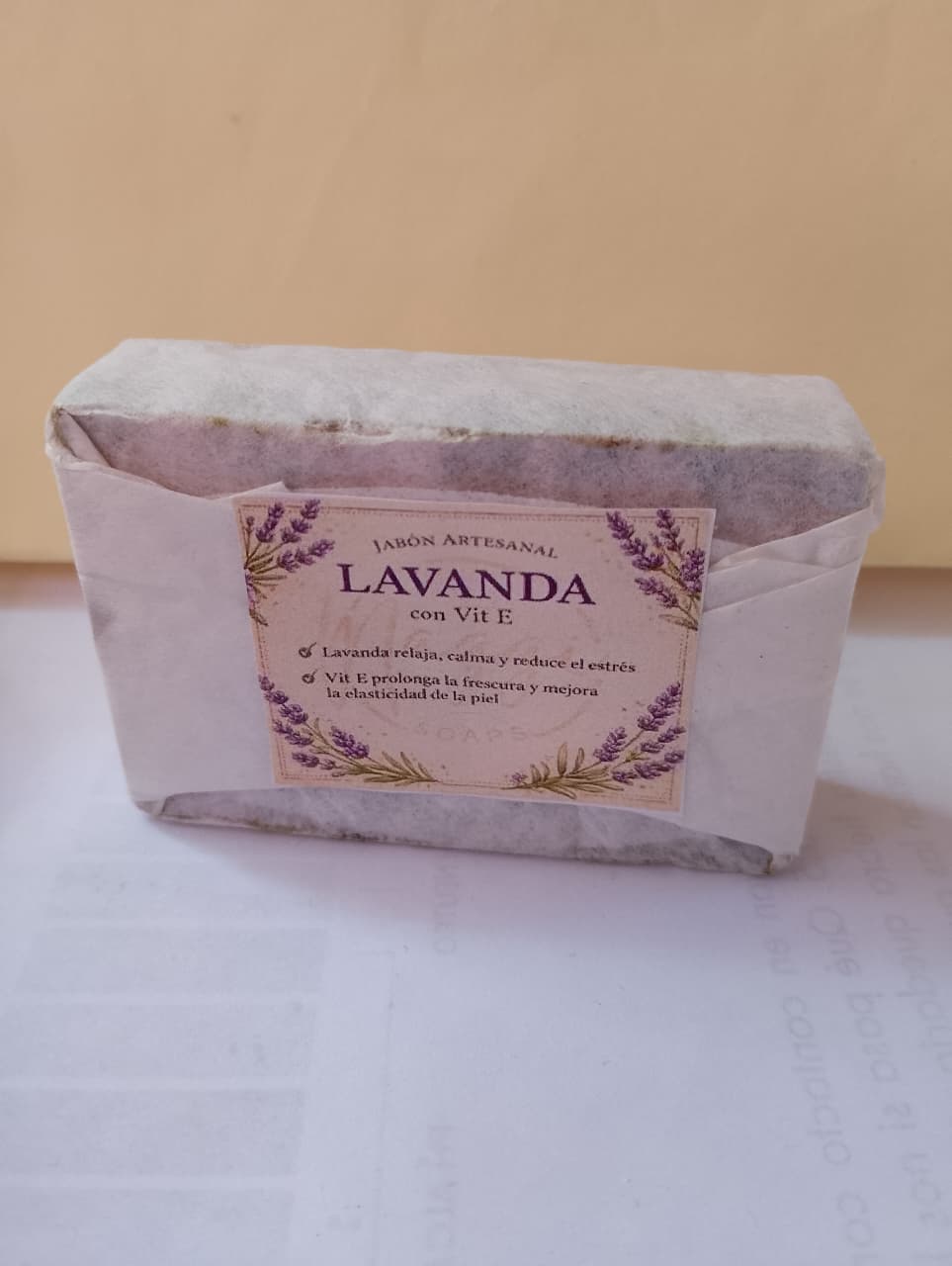 Jabón artesanal de Lavanda